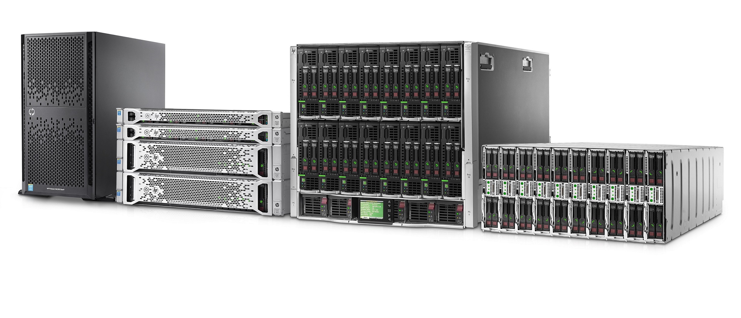 عکس مربوط به سرور های سری 100 اچ پی است.