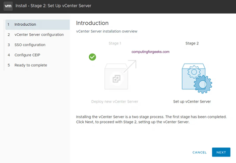 راه اندازی سرور ESXI
